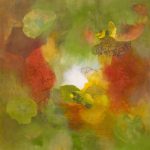ÉTÉ INDIEN - Acrylique et techniques mixtes sur toile - 24 x 24 po / 61 x 61 cm