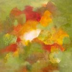 FEU VERT - Acrylique et techniques mixtes sur toile - 24 x 24 po / 61 x 61 cm