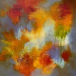CLIN D’ŒIL - Acrylique et techniques mixtes sur toile - 24 x 24 po / 61 x 61 cm