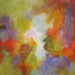 RÉVÉLATION - Acrylique et techniques mixtes sur toile - 24 x 24 po / 61 x 61 cm (non disponible)