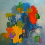 MIGRATION - Acrylique et techniques mixtes sur toile - 24 x 24 po / 61 x 61 cm