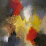 EMPREINTES - Acrylique et techniques mixtes sur toile - 30 x 24 po / 76 x 61 cm (non disponible)