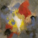 VESTIGES - Acrylique et techniques mixtes sur toile - 30 x 24 po / 76 x 61 cm