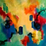 FRIVOLITÉ - Acrylique sur toile - 24 x 24 po / 61 x 61 cm