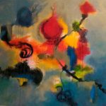 LE JARDIN DES SECRETS - Acrylique sur toile - 24 x 24 po / 61 x 61 cm