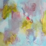 ATMOSPHÈRE - Acrylique et techniques mixtes sur toile - 24 x 24 po / 61 x 61 cm
