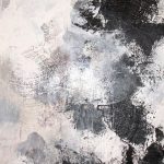 SAUT DANS LE VIDE - Acrylique et techniques mixtes sur toile - 48 x 24 po / 122 x 61 cm