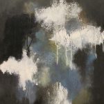 ENTRE-TEMPS - Acrylique et techniques mixtes sur toile - 28 x 20 po / 71 x 51 cm