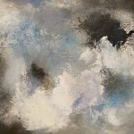 LES MOTS QUI TOUCHENT - Acrylique et techniques mixtes sur toile - 14 x 18 po / 36 x 46 cm